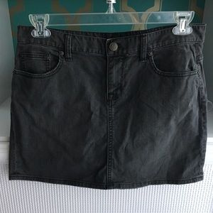 J. Crew Charcoal Denim Mini Skirt - size 8